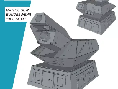 MANTIS DEW Flugabwehrsystem Bundeswehr 3D print model
