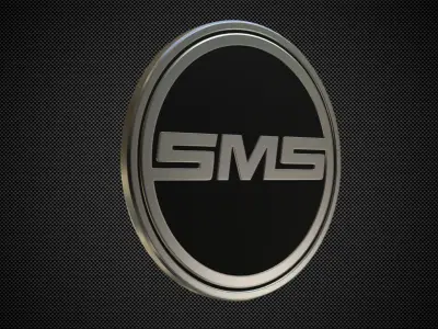 sms logo 3D model