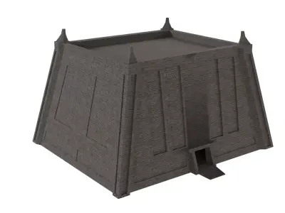 Mayan Temple Low-poly 3D model