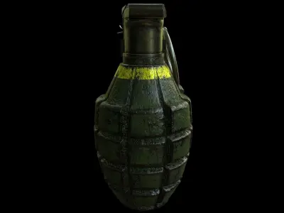 Mk2 Grenade Free low-poly 3D model