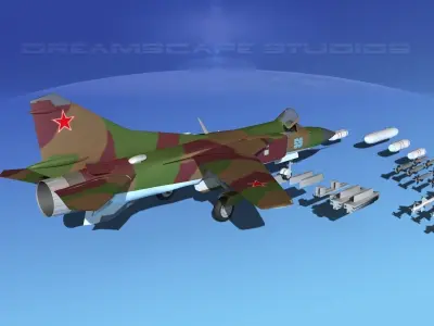 Mig 23 Flogger B V09 Russia 3D model