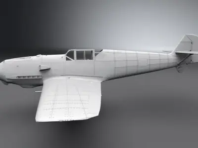 Messerschmitt Bf 109 Scale model 3D print model
