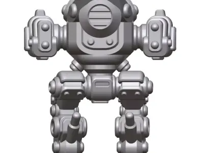 15mm Sci-Fi Mech 3 STL Pack Tabletop Wargaming Miniatures  3D print model