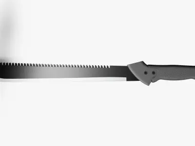 Military Machete Knife 1 3D model
