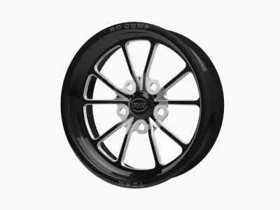 RC Components Torx drag front wheel Low-poly 3D model