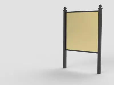 Outdoor Commercial Sign 3D model