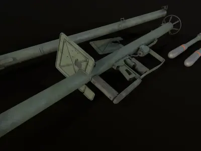 44M Rocker Launcher Low-poly 3D model