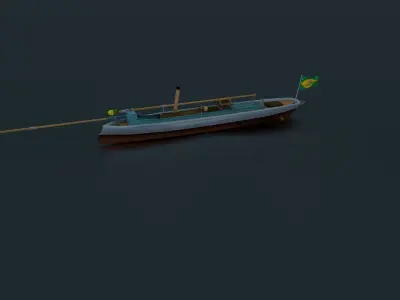 Alfa III Spearhead Torpedo Boat Low-poly 3D model