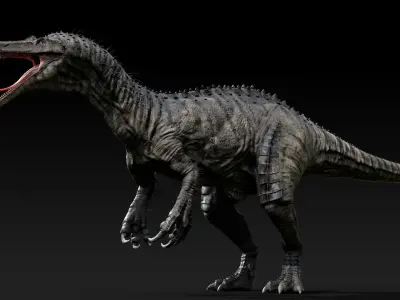 Suchomimus tenerensis Low-poly 3D model
