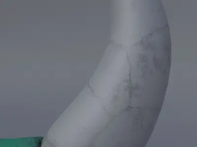 Textured sci-fi puppet - Fantasy Monster Low-poly 3D model