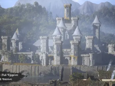 Medieval Kingdom Low-poly 3D model