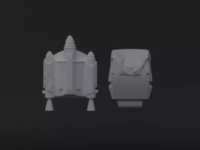 Clone Trooper Jetpack and Backpack - One12 - STL files 3D print model