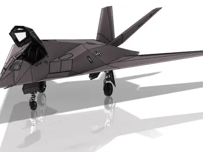 ULTRA DETAILED  F117-A Nighthawk - 8 Parts for 3D Printing 3D print model