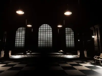 Steampunk Station 3D model