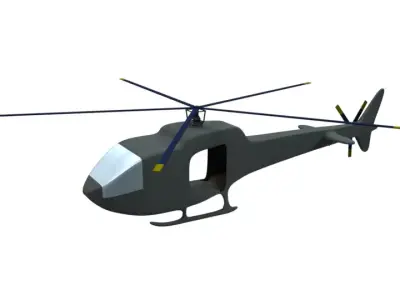 Helicopter Free low-poly 3D model