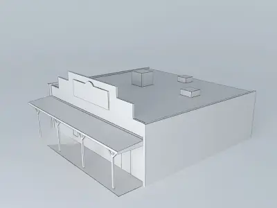 Victorville Rustic Tavern Wild West Style Low-poly 3D model