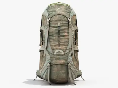 Backpack 2 Dirt 8K PBR Textures 3D model