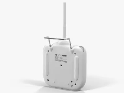 DJI Phantom Remote Control 5 8GHz Lipo Battery Low-poly 3D model