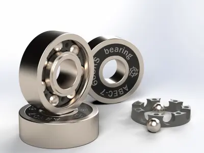 Bearing 608 3D model
