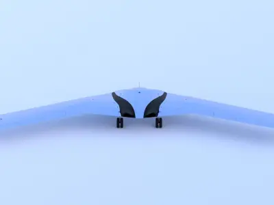 P-175 POLECAT UAV SKUNK WORKS - Low-poly 3D model