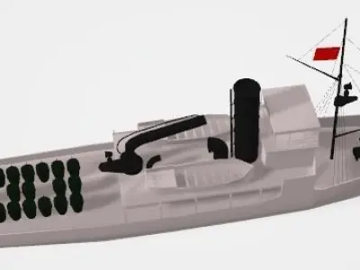 Canakkale Naval Battle - Ships Pack Low-poly 3D model