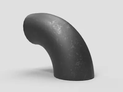 Elbow Pipe Long Radius 6 inches 3D model