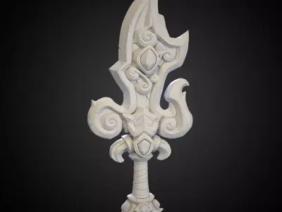 Stylized Sword 09 3D model