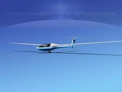 DG-400 17-Metre Motorglider V14 3D model