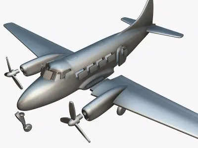 de Havilland DH-104 Dove - 3D Printable Model 3D print model