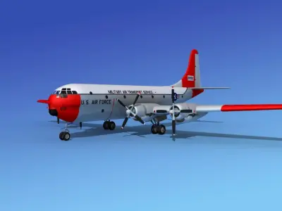 Boeing C-97 Stratofreighter V03 3D model
