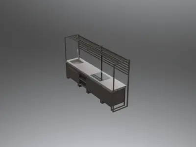 Outdoor kitchen Free 3D model
