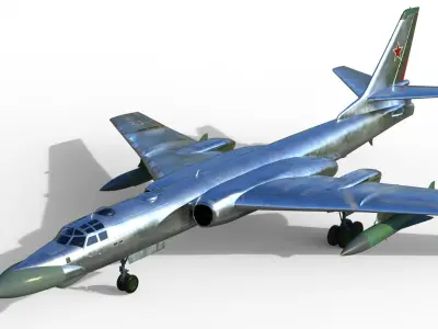 Tu-16 K-10 Badger C 3D model