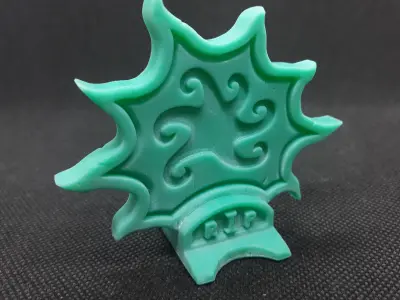 fantasy gravestone sun 3d print Free 3D print model