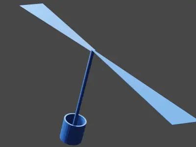 Spinning Helicopter Printed model 3D print model