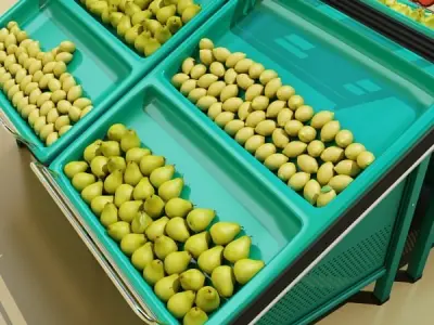 Fruit Stand Smoothable 3D model