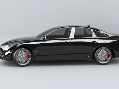 AUDI RS6 Low-poly 3D model