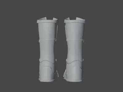 botte pair of boots Free 3D model