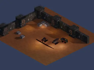 Apocalyptic Mine Free 3D model