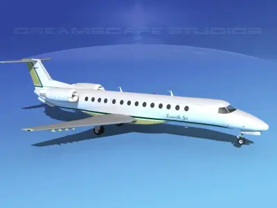 Embraer ERJ-135 Louisville Jet 3D model