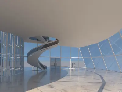 future building 2 exterior-interior 3D model