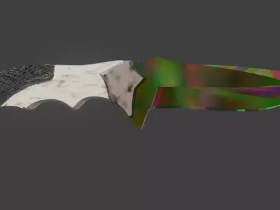 The knife from the cs go game as promised Low-poly 3D model