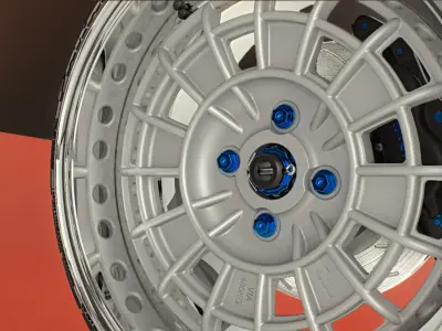 Mugen NR10R 17in JDM rare rim - RIM ONLY - 3D model