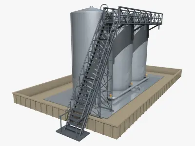 Industrial Storage Equipment Model 3D model