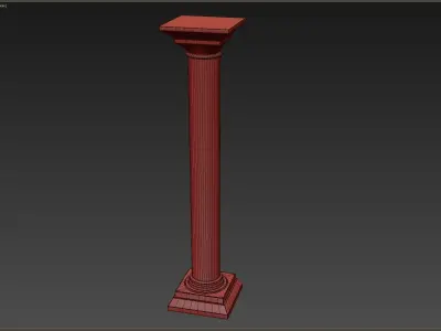 Column Low-poly 3D model