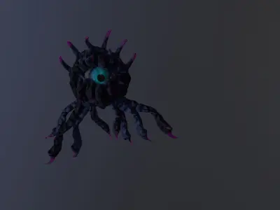 Monster Eye Low-poly 3D model