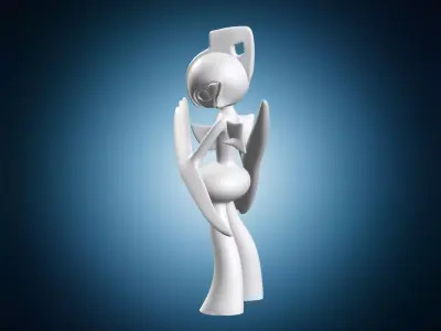 Gallade Miniature Figure 3D print model