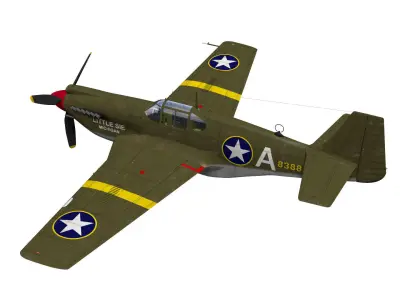 North American A-38 Apache 3D model