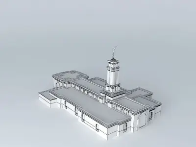 LDS. Templo Mormon, Lubbock Texas , 109th operating temple. Free 3D model
