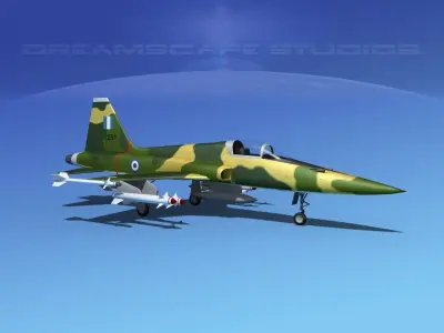 Northrop F-5E Tiger Hellenic 3D model