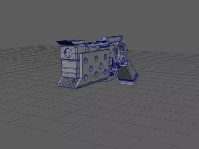 Samira Pistol Low-poly 3D model